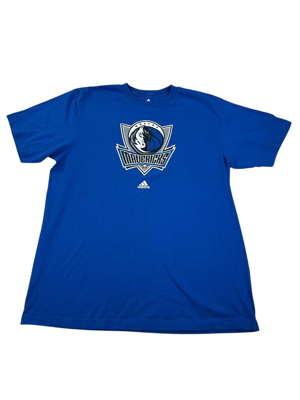 adidas Dallas Mavericks T-Shirt Men’s XL Royal Blue NBA Logo 2011 Basketball
